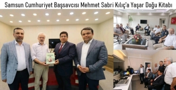 Samsun Cumhuriyet Başsavcısı Mehmet Sabri Kılıç’a yazarından imzalı Yaşar Doğu kitabı