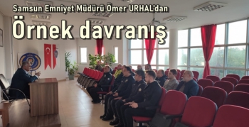 Samsun Emniyet Müdürü Dr. Ömer Urhal'dan Örnek Davranış