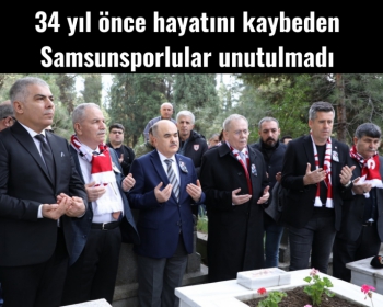 Samsunspor kafilesinin 20 Ocak 1989'da geçirdiği trafik kazasında hayatını kaybedenler, kabirleri başında anıldı