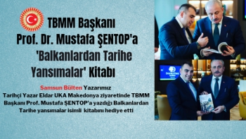 TBMM Başkanı Prof. Dr.  Mustafa Şentop'a balkanlarda kitap takdimi