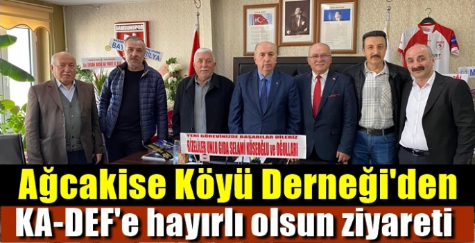 Kavak Ağcakise Derneğinden KA-DEF'e ziyaret