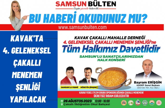 Kavak/Çakallı 4. Menemen Şenliğine hazırlanıyor