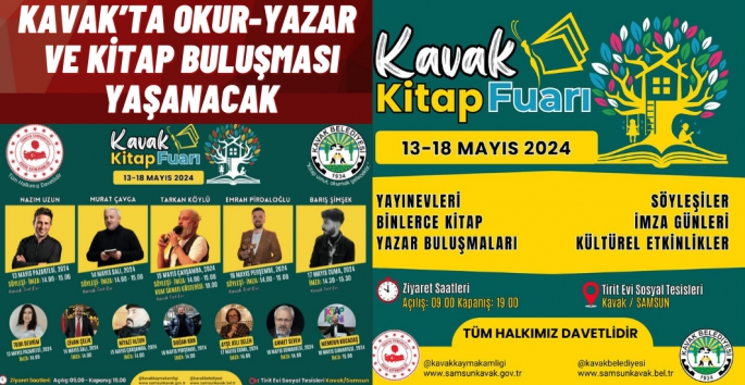 Kavak'ta Kavak Kitap Fuarı Heyecanı