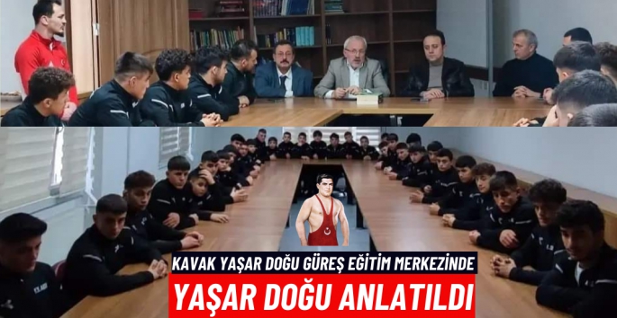 Kavak Yaşar Doğu Güreş Eğitim Merkezinde Yaşar Doğu anlatıldı