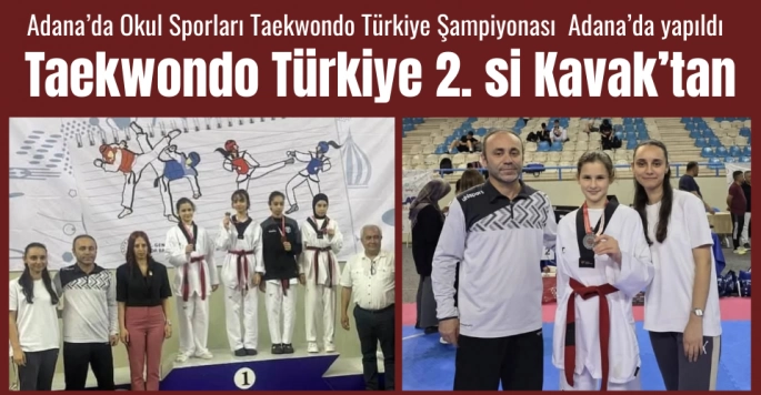 Kavaklı Sporcu Zehra Özkan Okul Sporları Taekwondo Türkiye Şampiyonasında Türkiye 2.si oldu