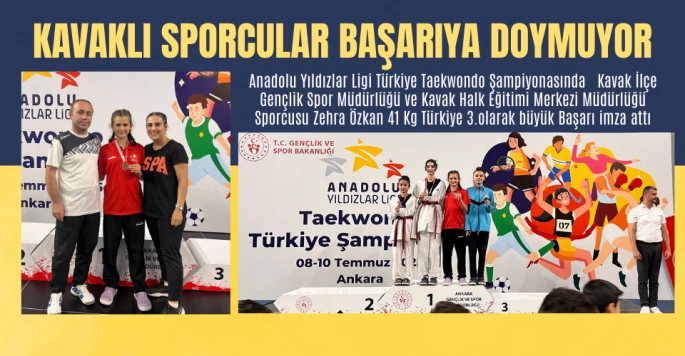 Kavaklı sporcular başarıya doymuyor