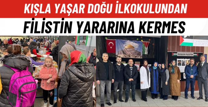 Kışla Yaşar Doğu İlkokulundan Filistin yararına kermes