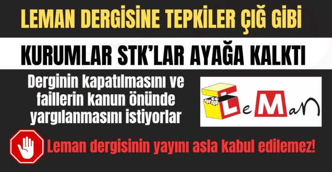 Leman Dergisi'ne Hz. Muhammed Karikatürü Tepkisi