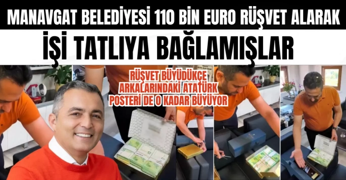 Manavgat Belediyesi Rüşveti tatlı kutusunda almış