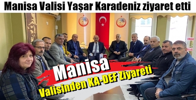 Manisa Valisi Yaşar Karadeniz Kavak Dernekler Federasyonunu ziyaret etti.