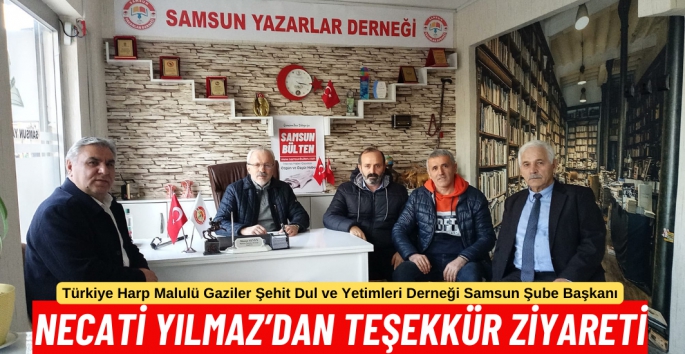 Necati Yılmaz'dan Samsun Yazarlar Derneğine ziyaret