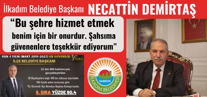 Necattin Demirtaş Şahsına güvenenlere teşekkür etti