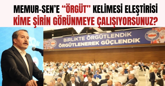 Neyin örgütlenmesi bu? Memur-Sen örgütleşmez teşkilatlanır