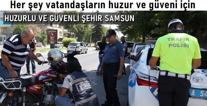 Samsun'da asayiş berkemal