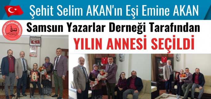 Samsun'da Şehit Eşi Yılın Annesi Seçildi