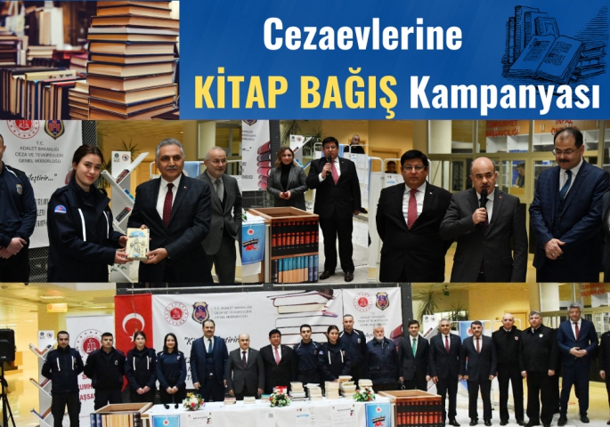 SAMSUN'DAKİ 3 CEZAEVİNE YENİ KÜTÜPHANE KURULACAK