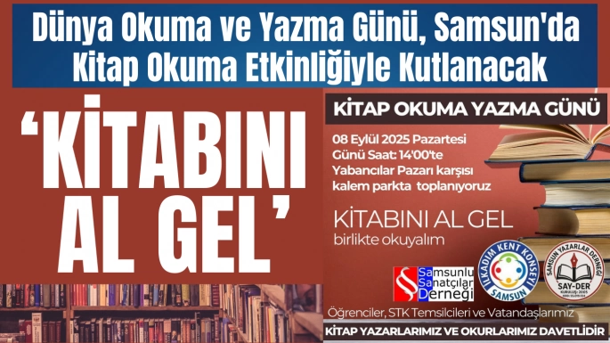 Samsunlular 2025-2026 Eğitim ve Öğretim Yılına kitap okuyarak Girecek