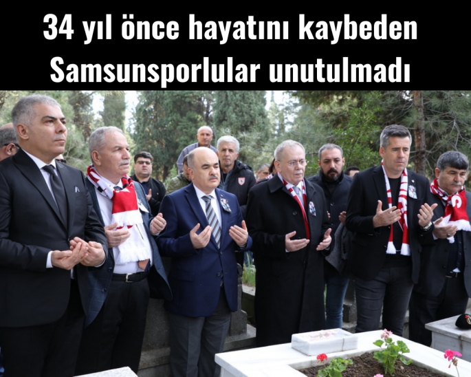 Samsunspor kafilesinin 20 Ocak 1989'da geçirdiği trafik kazasında hayatını kaybedenler, kabirleri başında anıldı