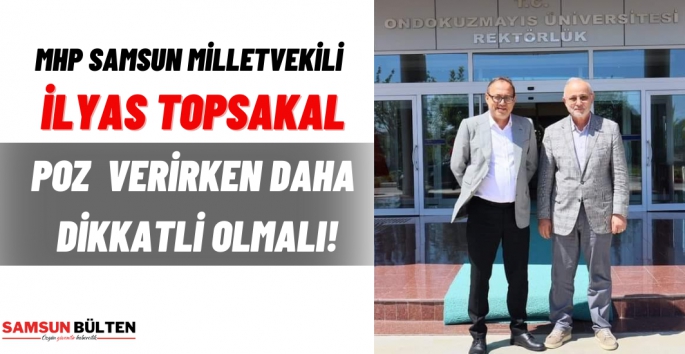 Topsakalın Rektör ile verdiği tartışmalı fotoğraf 