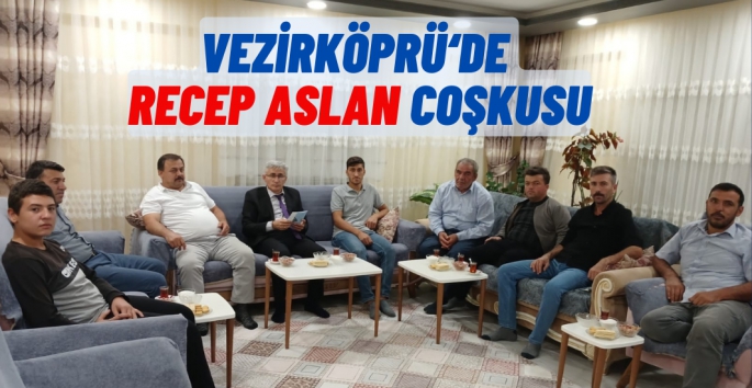 Vezirköprü'de Recep Aslan Coşkusu