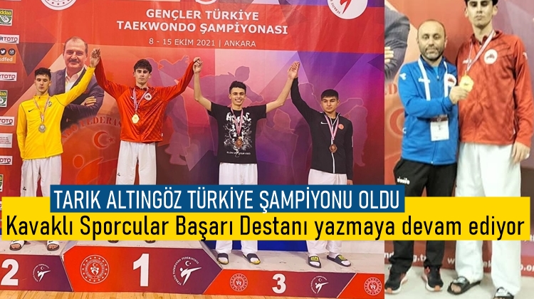 Kavaklı Sporcu Tarık Altıngöz Türkiye Şampiyonu oldu