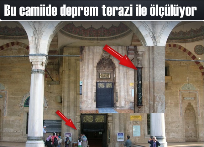 Bu camiide deprem terazi ile ölçülüyor